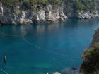 This beach is a 10 minute walk from Flora's house!