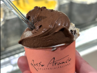 Grace tried chocolate gelato