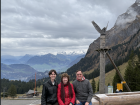 My grandparents and I at Mount Pilatus