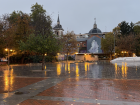 A rainy walk to the bus station in Logroño
