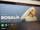 Rosalía's music on Spotify