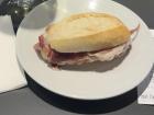 Jamón (ham) and cheese sandwich