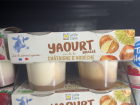 Chestnut cream flavored yogurt