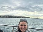 Me on the ferry to the European side of Istanbul! 