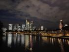 Skyline of Frankfurt am Main along the river Main
