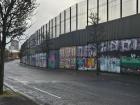 One angle of the peace walls in Belfast.