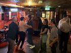 This shows a few people dancing at a céilí!
