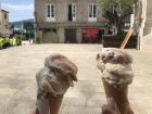 Ice cream with my host sister in Vigo's Casco Vello (Old Town)