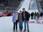 Me, Emily, and Maia at the ski jumping competition in Lillehammer!