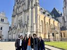 Me and some friends at the St. Wenceslas Cathedral in Olomouc, Czech Republic