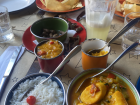 Moqueca with platanos (plantains) for two in Campo Grande, Brasil