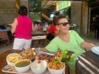 Norma joined us for lunch at a popular fish place