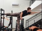 Norma during her pilates class! She's a star student