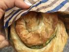 This a cheese and spinach-filled burek! 