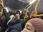Buses are really crowded during the winter