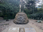 A statue honoring Dr. David Livingstone and his legacy in the region.