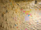 The Happiness Museum has a sticky note room with happy memories from all over the world!