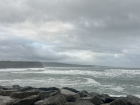 A cloudy day at the beach in Ireland