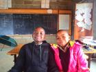 Boithatelo and Teboho hanging out in their classroom