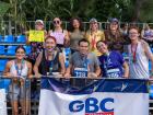 Después de una carrera que corrí con otros voluntarios en Santiago