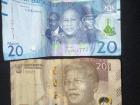 20 maloti from Lesotho and 20 rand from South Africa 