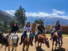 Horseback riding in Ancash with other volunteers