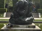 A duck quacking right next to one of Rodin’s statues!