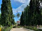 School yard before school started
