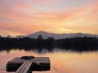 Sunset across the river in Kampot 