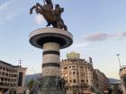 Alexander the Great statue in the capital city of Skopje