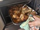 Amazing marinated pollo de horno that I made with my host mom for my bosses