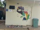 A mural of the ecoregions that we made during training