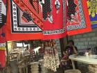 The red fabric hanging is part of the traditional attire Swazis wear to cultural events
