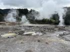 The steam at Furnas hot springs was incredibly hot!