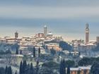 My co-worker took this picture from our lab of Siena covered in Snow this winter