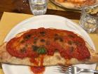 Yummy pizza and calzone in Siena!