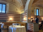This Tuscan restaurant is connected to a Monestary about 45 minutes outside of Siena  