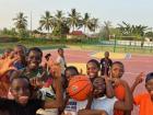 I have been teaching my students how to play basketball. They have really enjoyed it