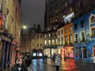 This is Victoria Street, a famous street in Edinburgh, Scotland where this restaurant was located