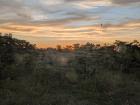 The view of the end of a beautiful day in Zambia