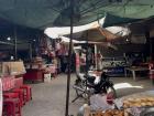 A small Cambodian doughnut stall at the market in Angtasom