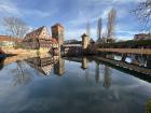 Medieval Hangman's Bridge (Henkersteg) in Nuremberg