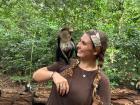 Me at a monkey sanctuary!