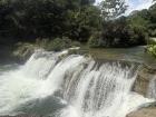 A waterfall in at a Belizean national park