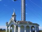 On top of Isla Tenglo in Chiloe, a historical church that is preserved for viewing