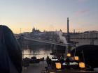 I got really delicious Italian food at this boat restaurant in front of Prague Castle