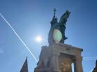 This is a beautiful statue that I saw during a day trip to Budapest, Hungary with my roommate Eleanor!
