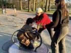 Now that it’s warmer out we went to the park!