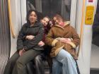 On the metro! I ride it every day to and from class and around the city 