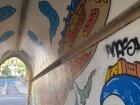 On my way back to my dorm, I spotted some street art